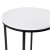 Flash Furniture NAN-JH-1787ET-BK-GG Modern White Finish End Table with Crisscross Matte Black Frame addl-5