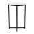 Flash Furniture NAN-JH-1787ET-BK-GG Modern White Finish End Table with Crisscross Matte Black Frame addl-6