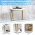 Flash Furniture NAN-JH-1787ET-GG Modern White Finish End Table with Crisscross Brushed Gold Frame addl-3