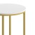 Flash Furniture NAN-JH-1787ET-GG Modern White Finish End Table with Crisscross Brushed Gold Frame addl-5