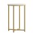 Flash Furniture NAN-JH-1787ET-GG Modern White Finish End Table with Crisscross Brushed Gold Frame addl-6