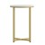Flash Furniture NAN-JH-1787ET-GG Modern White Finish End Table with Crisscross Brushed Gold Frame addl-7