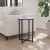 Flash Furniture NAN-JH-1787ET-MRBL-BK-GG Modern White Marble Finish End Table with Crisscross Matte Black Frame addl-1