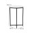 Flash Furniture NAN-JH-1787ET-MRBL-BK-GG Modern White Marble Finish End Table with Crisscross Matte Black Frame addl-4