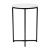 Flash Furniture NAN-JH-1787ET-MRBL-BK-GG Modern White Marble Finish End Table with Crisscross Matte Black Frame addl-6