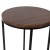 Flash Furniture NAN-JH-1787ET-WAL-BK-GG Modern Walnut Finish End Table with Crisscross Matte Black Frame addl-5