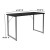 Flash Furniture NAN-JN-21721-GG Black Finish Computer Desk with Silver Metal Frame addl-3