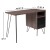 Flash Furniture NAN-JN-21735T-GG Rustic Wood Computer Desk with Metal Cabinet Door and Black Metal Legs addl-2