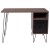 Flash Furniture NAN-JN-21735T-GG Rustic Wood Computer Desk with Metal Cabinet Door and Black Metal Legs addl-5
