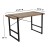 Flash Furniture NAN-JN-21738-GG Rustic Wood Grain Finish Console Table with Black Metal Frame addl-3