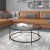 Flash Furniture NAN-JN-21750CT-BK-GG Modern Round Clear Glass Coffee Table with Matte Black Frame addl-1