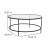 Flash Furniture NAN-JN-21750CT-BK-GG Modern Round Clear Glass Coffee Table with Matte Black Frame addl-5