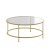 Flash Furniture NAN-JN-21750CT-GG Modern Round Clear Glass Coffee Table with Brushed Gold Frame addl-9