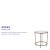 Flash Furniture NAN-JN-21750ET-GG Modern Round Clear Glass End Table with Brushed Gold Frame addl-3