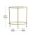 Flash Furniture NAN-JN-21750ET-GG Modern Round Clear Glass End Table with Brushed Gold Frame addl-5