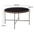 Flash Furniture NAN-JN-21751CT-GG Black Glass Coffee Table with Matte Gold Frame addl-3