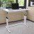 Flash Furniture NAN-JN-21908-WH-GG White Height Adjustable Sit to Stand Home Office Desk, 27.25-35.75"H addl-1
