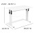 Flash Furniture NAN-JN-21908-WH-GG White Height Adjustable Sit to Stand Home Office Desk, 27.25-35.75"H addl-5