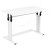 Flash Furniture NAN-JN-21908-WH-GG White Height Adjustable Sit to Stand Home Office Desk, 27.25-35.75"H addl-7