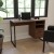 Flash Furniture NAN-NJ-HD10168-GG Rustic Coffee Wood Grain Finish Computer Desk with Black Metal Frame addl-1