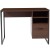 Flash Furniture NAN-NJ-HD10168-GG Rustic Coffee Wood Grain Finish Computer Desk with Black Metal Frame addl-4