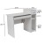 Flash Furniture NAN-NJ-HD3518-W-GG White Computer Desk with Shelves and Drawer addl-4