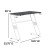 Flash Furniture NAN-RS-G1030-WH-GG Ergonomic White Gaming Desk with Cup Holder and Headphone Hook addl-4