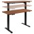 Flash Furniture NAN-TG-2046-R-GG Mahogany Electric Height Adjustable Standing Desk with 48"W x 24"D Table Top addl-12