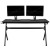 Flash Furniture NAN-TG-D1904L-GG 55" x 24" Extra Large Gaming Desk with Headphone Hook and Cup Holder - Free Mouse Pad addl-11
