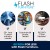 Flash Furniture NAN-TG-D1904L-GG 55" x 24" Extra Large Gaming Desk with Headphone Hook and Cup Holder - Free Mouse Pad addl-2