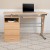 Flash Furniture NAN-WK-008-MP-GG Maple Desk with Three Drawer Pedestal and Pull-Out Keyboard Tray addl-1