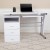 Flash Furniture NAN-WK-008-WH-GG White Desk with Three Drawer Pedestal and Pull-Out Keyboard Tray addl-1