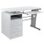 Flash Furniture NAN-WK-008-WH-GG White Desk with Three Drawer Pedestal and Pull-Out Keyboard Tray addl-8