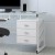 Flash Furniture NAN-WK-017-GG White Computer Desk with Frosted Glass Top and Three Drawer Pedestal addl-6