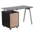 Flash Furniture NAN-WK-021A-GG Black Glass Computer Desk with Three Drawer Pedestal addl-5