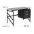 Flash Furniture NAN-WK-036-GG Glass Desk with Two Drawer Pedestal addl-3