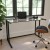 Flash Furniture NAN-WK-055-GG Glass Desk with Black Pedestal Metal Frame addl-1