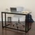 Flash Furniture NAN-WK-055-GG Glass Desk with Black Pedestal Metal Frame addl-7
