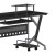 Flash Furniture NAN-WK-059-GG Black Glass Computer Desk with Pull-Out Keyboard Tray and CPU Cart addl-8