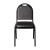 Flash Furniture NG-ZG10006-BK-BK-GG Hercules 500 LB. Capacity Dome Back Stacking Black Vinyl Banquet Chair - Black Metal Frame addl-10