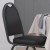 Flash Furniture NG-ZG10006-BK-BK-GG Hercules 500 LB. Capacity Dome Back Stacking Black Vinyl Banquet Chair - Black Metal Frame addl-5