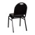 Flash Furniture NG-ZG10006-BK-BK-GG Hercules 500 LB. Capacity Dome Back Stacking Black Vinyl Banquet Chair - Black Metal Frame addl-7