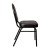 Flash Furniture NG-ZG10006-BK-BK-GG Hercules 500 LB. Capacity Dome Back Stacking Black Vinyl Banquet Chair - Black Metal Frame addl-9