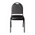 Flash Furniture NG-ZG10006-BK-SILVERVEIN-GG Hercules 500 LB. Capacity Dome Back Stacking Black Vinyl Banquet Chair - Silver Vein Metal Frame addl-10