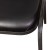 Flash Furniture NG-ZG10006-BK-SILVERVEIN-GG Hercules 500 LB. Capacity Dome Back Stacking Black Vinyl Banquet Chair - Silver Vein Metal Frame addl-8