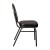 Flash Furniture NG-ZG10006-BK-SILVERVEIN-GG Hercules 500 LB. Capacity Dome Back Stacking Black Vinyl Banquet Chair - Silver Vein Metal Frame addl-9