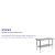 Flash Furniture NH-WT-2448-GG Stainless Steel 18 Gauge Work Table with Undershelf, 48"W x 24"D x 34.5"H addl-3