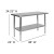 Flash Furniture NH-WT-2448-GG Stainless Steel 18 Gauge Work Table with Undershelf, 48"W x 24"D x 34.5"H addl-5