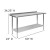 Flash Furniture NH-WT-2460BSP-GG Stainless Steel 18 Gauge Work Table with 1.5" Backsplash and Undershelf, 60"W x 24"D x 36"H addl-4