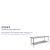 Flash Furniture NH-WT-3072-GG Stainless Steel 18 Gauge Work Table with Undershelf, 72"W x 30"D x 34.5"H addl-3